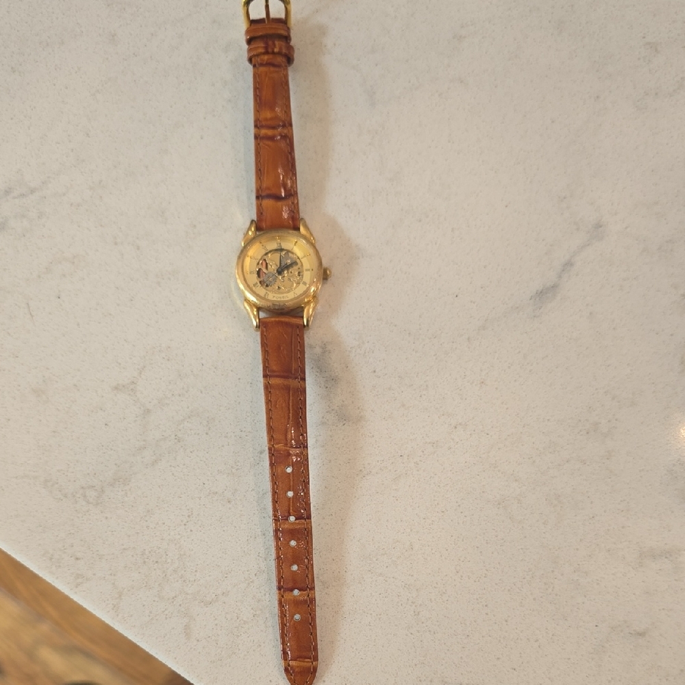 Fossil Women's Gold and Brown Watch